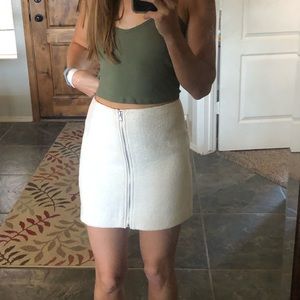 Urban Outfitters Zip front mini skirt